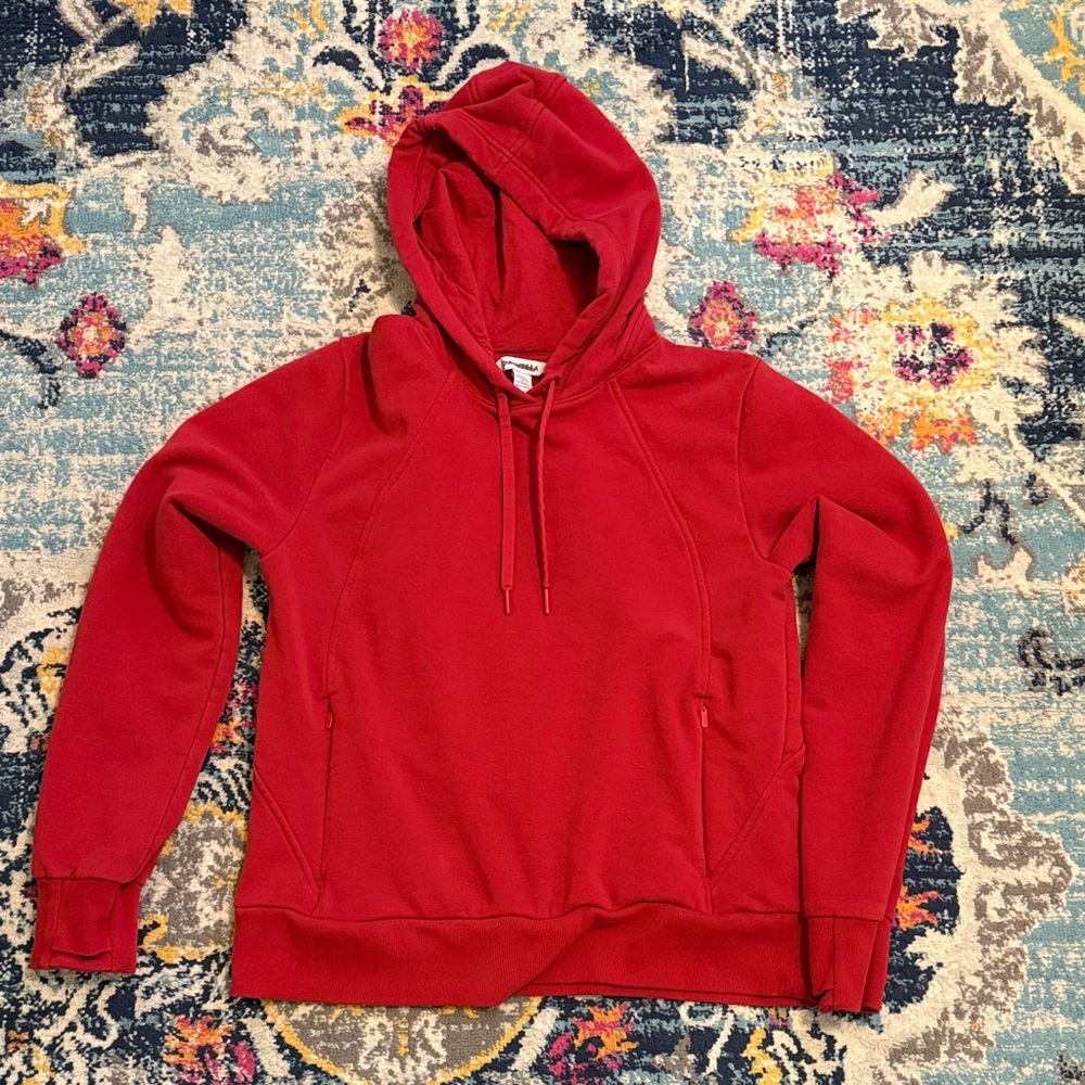 Athleta Red Drawstring Hoodie